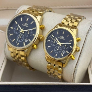 ست ساعت مچی زنانه و مردانه الگانس مدل WS-EMML36902 سه موتوره