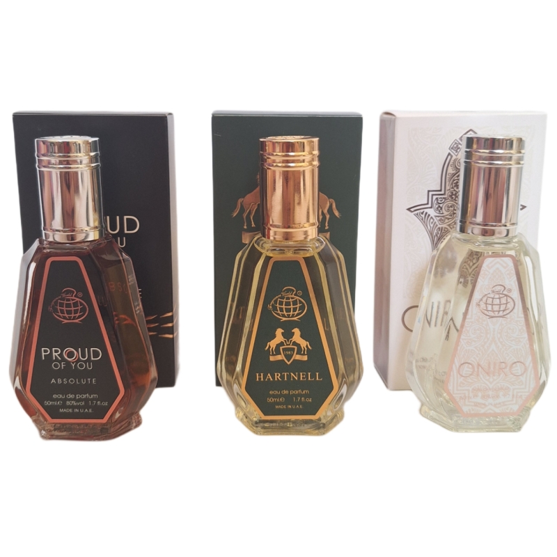 پک اقتصادی سه عددی عطر های مردانه فرگرانس ورد مدل مارلی هالتان, استرانگر ویت یو ابسولوت, اونیرو حجم 50میل