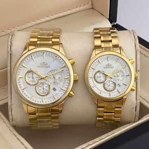 ست ساعت مچی زنانه و مردانه الگانس مدل WS-ENIM6936902 سه موتوره