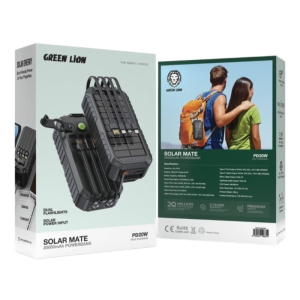 پاوربانک گرین لاین مدل Green Solar Mate Power Bank 20W 2025 ظرفیت 20000 میلی آمپر ساعت