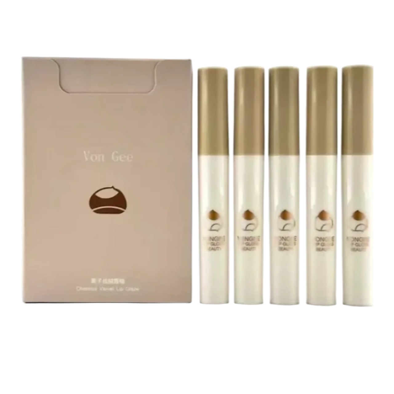 رژ لب مایع وون گی مدل Chestnut Velvet بسته 5 عددی