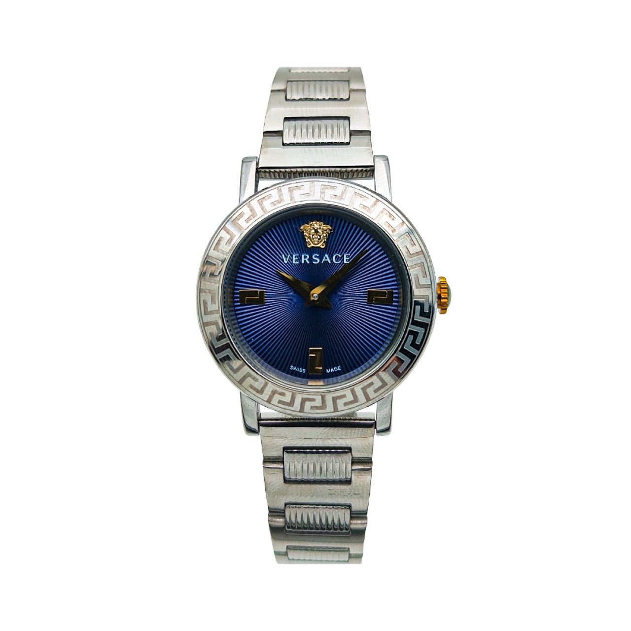 ساعت ورساچه زنانه کوارتز استیل صفحه ابی 020850 VERSACE