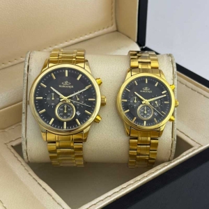 ست ساعت مچی زنانه و مردانه الگانس مدل WS-EDP636905 سه موتوره