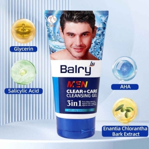 ژل شستشوی صورت بالری مدل مردانه حجم 150 میل
