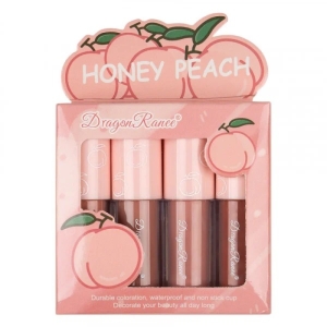 رژ لب مایع دراگون رانی مدل PEACH بسته 4 عددی