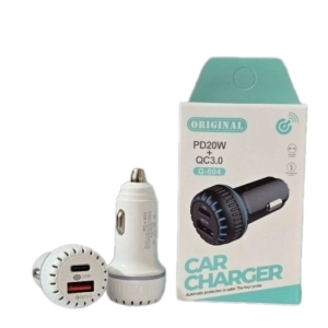 شارژر فندکی فست شارژ  مدل Q-004 QC3.0 PD 3A 30W اورجینال 