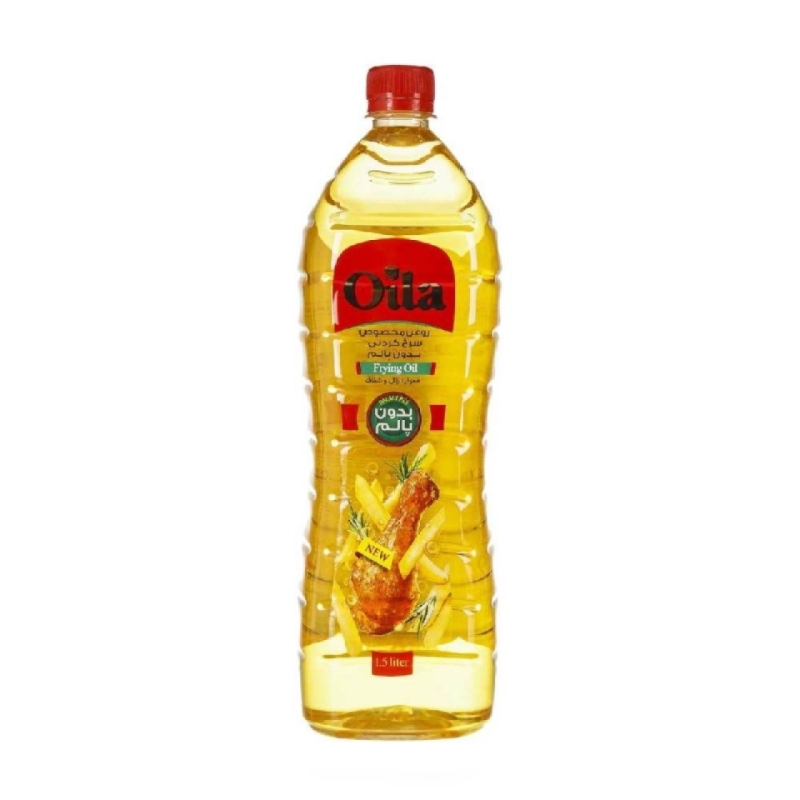 روغن مخصوص سرخ کردنی بدون پالم اویلا حجم 1350 گرمی