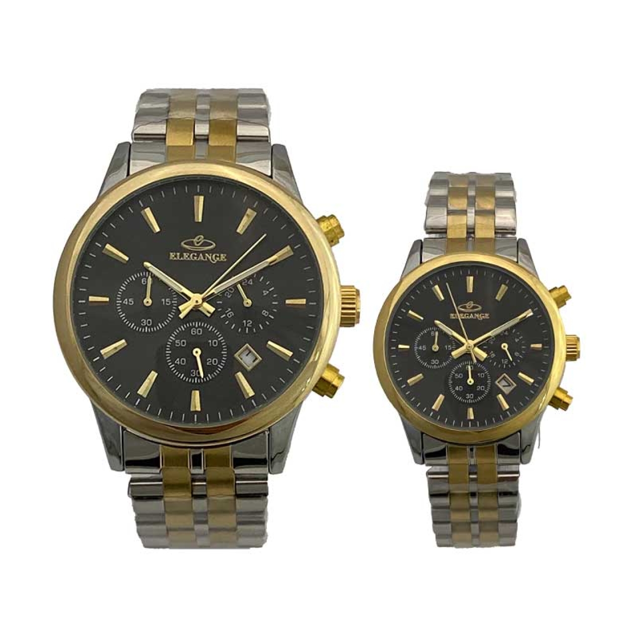 ست ساعت مچی زنانه و مردانه الگانس مدل WS-EMML36904 سه موتوره