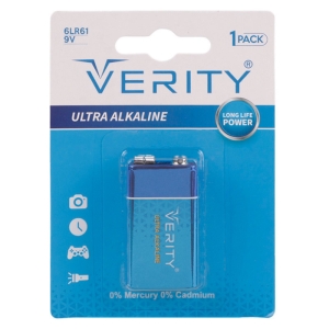باتری کتابی وریتی مدل Ultra Alkaline Duty 6LR61 9V