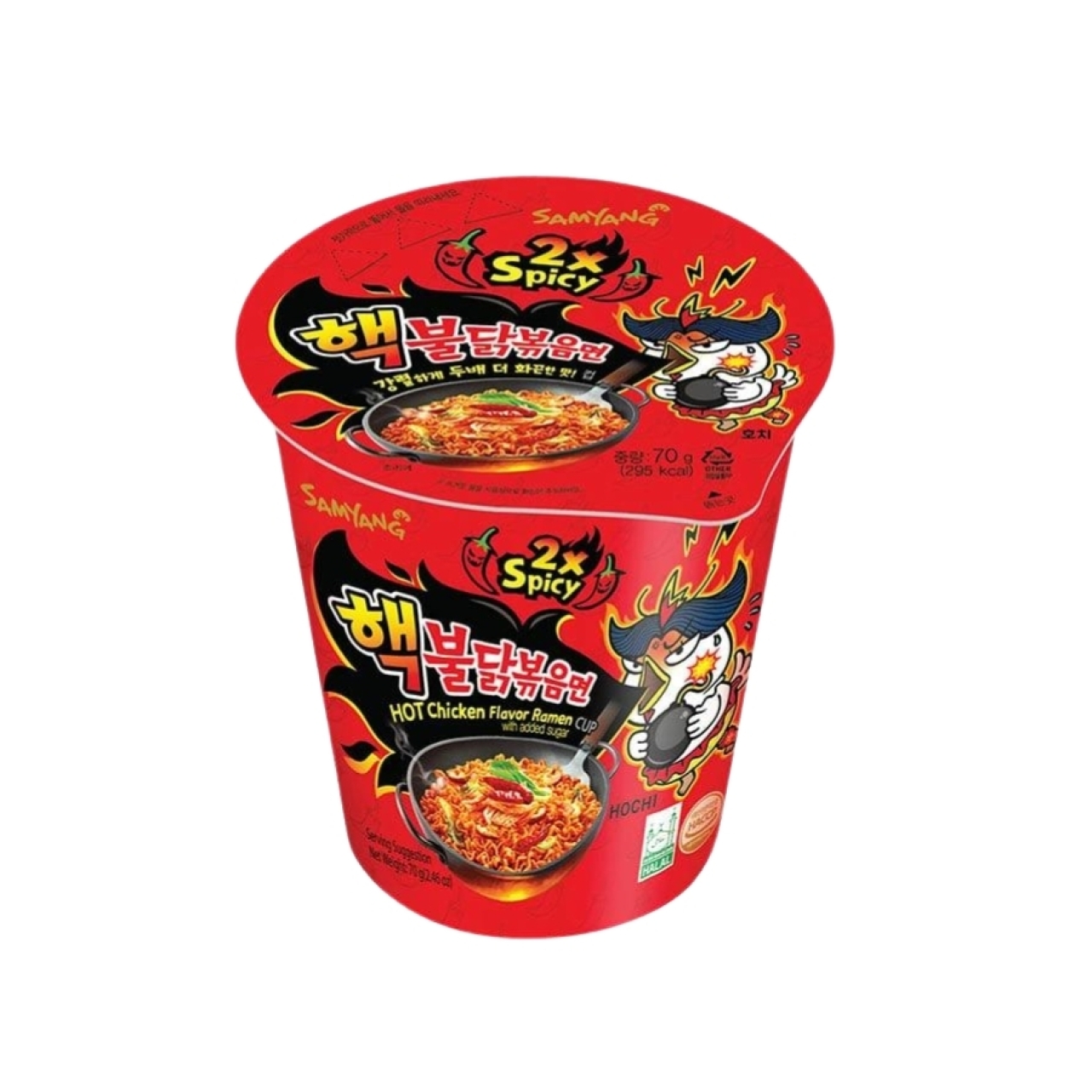 نودل لیوانی سامیانگ طعم مرغ تند 70 گرم