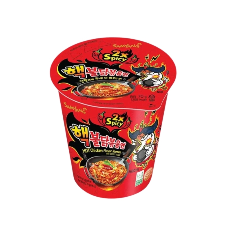 نودل لیوانی سامیانگ طعم مرغ تند 70 گرم