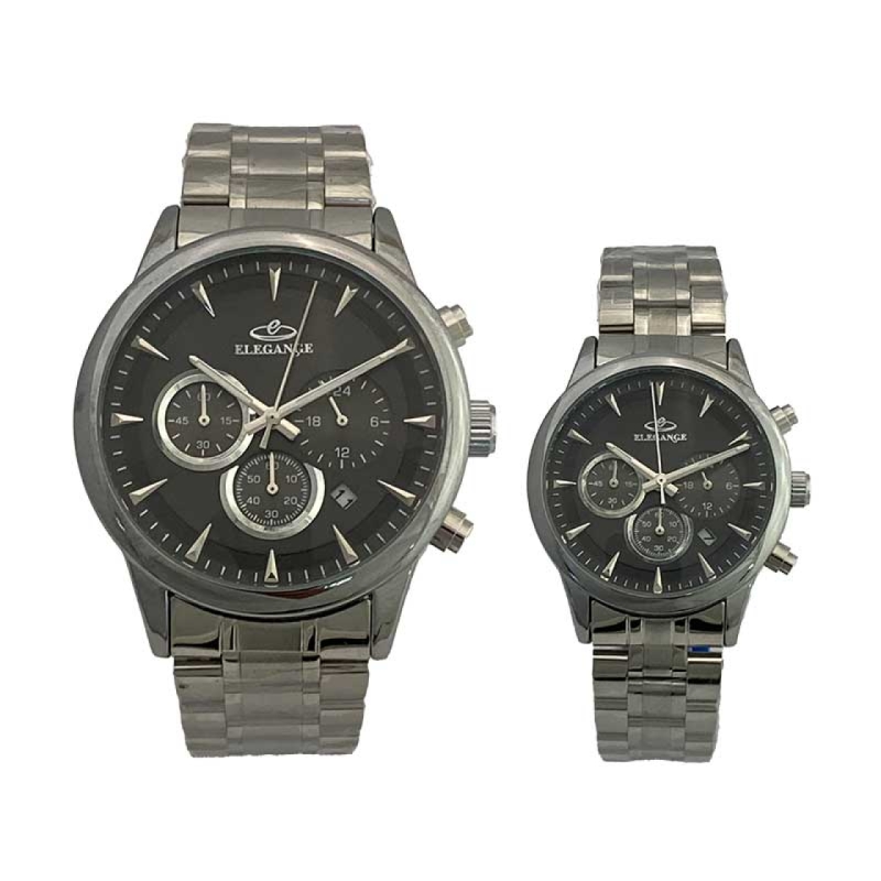 ست ساعت مچی زنانه و مردانه الگانس مدل WS-ENIM6936904 سه موتوره