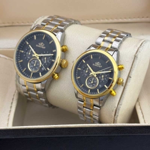 ست ساعت مچی زنانه و مردانه الگانس مدل WS-EDP636904 سه موتوره