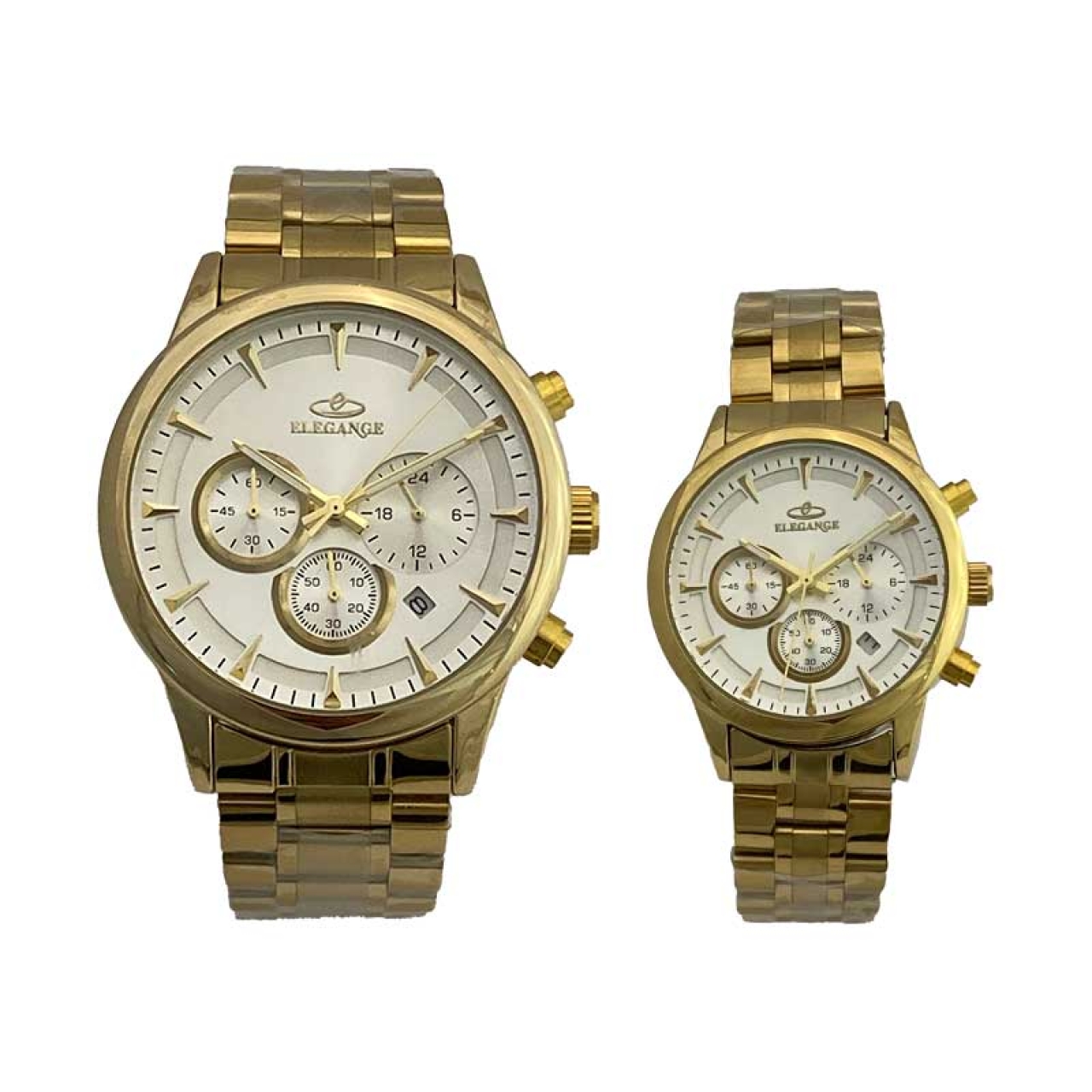 ست ساعت مچی زنانه و مردانه الگانس مدل WS-ENIM6936902 سه موتوره