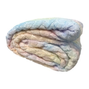 پتو مسافرتی دونفره سبک و ژله ای تیسا مدل آبرنگی سایز 220*200 سانتی متر
