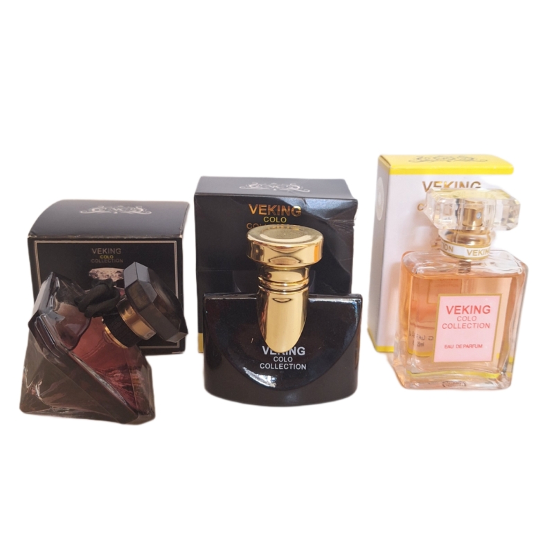 پک اقتصادی سه عددی عطر های زنانه ویکینگ کالکشن مدل جاسمین نویر, کوکوشنل مادمازل,لانکوم لانویت الماسی حجم 25 میل