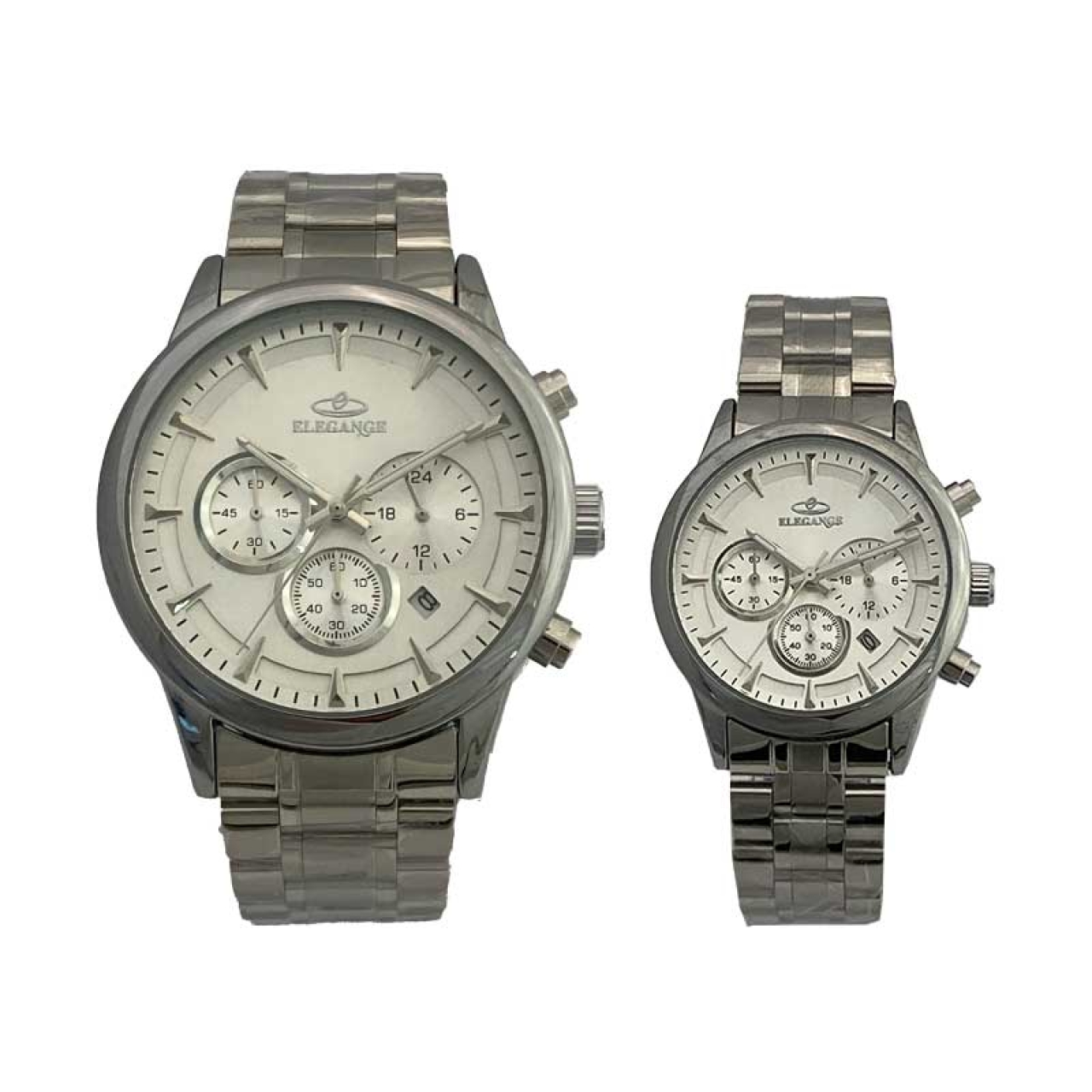 ست ساعت مچی زنانه و مردانه الگانس مدل WS-ENIM6936903 سه موتوره