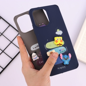 کاور مدل ژله ای عروسکی برجسته مناسب برای گوشی موبایل شیائومی مدل Xiaomi Redmi 13C / Poco C65