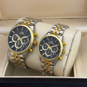 ست ساعت مچی زنانه و مردانه الگانس مدل WS-ED36906 سه موتوره