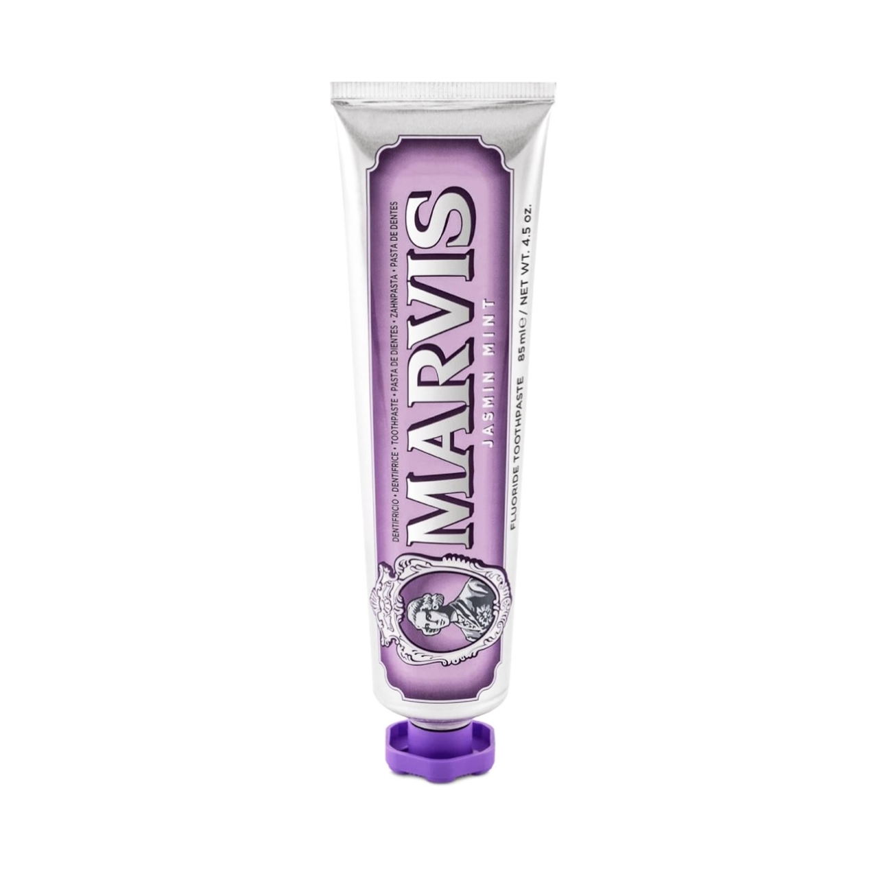 خمیر دندان مارویس مدل یاس و نعنا MARVIS JASMIN MINT حجم 85 میلی لیتر