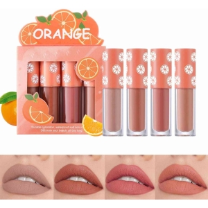 رژ لب مایع دراگون رانی مدل ORANGE بسته 4 عددی