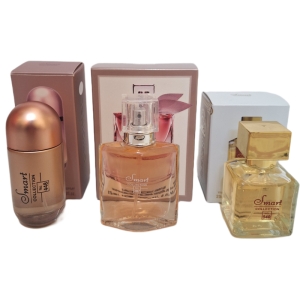پک اقتصادی سه عددی عطر های زنانه اسمارت کالکشن مدل باکارات رژ سفید , 212 وی آی پی رز, لانکوم لاویه است بل حجم 25 میل
