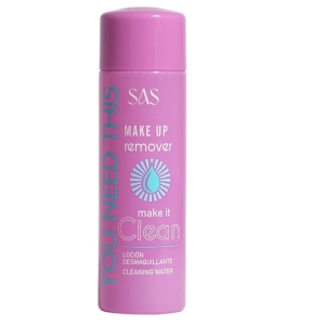 میسلار واتر صورت ساس SAS مدل MAKE IT CLEAN حجم 130 میل رنگ بنفش