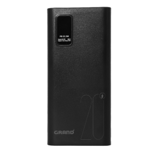 پاوربانک گرند GP-225 ظرفیت 20000 میلی آمپر ساعت با توان ۲۲٫۵ وات