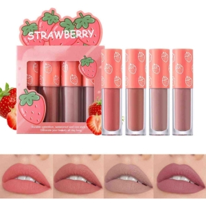 رژ لب مایع دراگون رانی مدل STRAWBERRY بسته 4 عددی