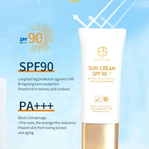 کرم ضد آفتاب استلین مدل ضد پیری و سفید کننده SPF 90 وزن 60 گرم
