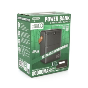 پاوربانک ریمکس مدل RPP-118 ظرفیت 80000 میلی آمپر ساعت