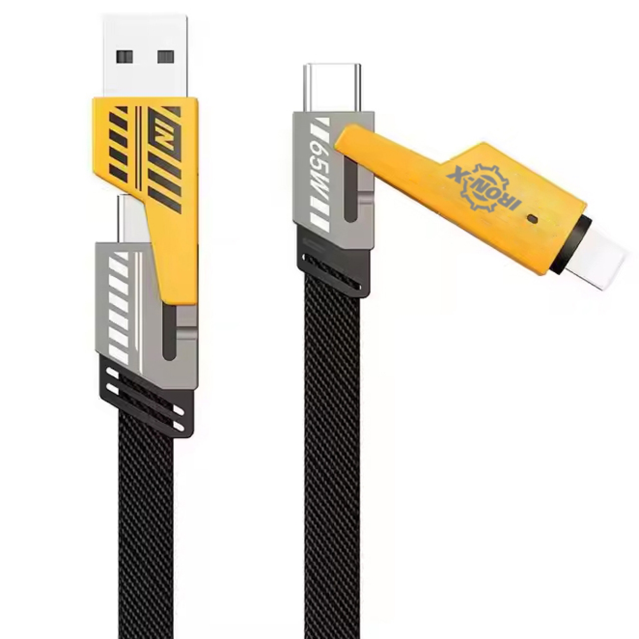 کابل تبدیل USB/USB-C به لایتنینگ-آیفون /USB-C آیرون ایکس مدل SUPERFAST65W 4IN1 طول 1.5 متر