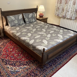 سرویس ملحفه مدل کشدار طرح سوسن ۲ نفره ۳ تیکه کد ۱۸۰