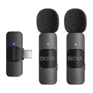 میکروفن بی سیم بویا دو مخاطب تایپ سی مدل Boya BY-V20