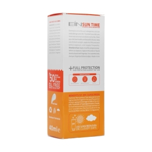 کرم ضد آفتاب بی رنگ ای آی ان SPF50 مدل anti shine مناسب انواع پوست‌ حجم 40 میلی‌لیتر