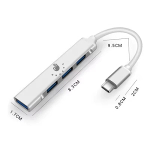 هاب 4 پورت USB-C هارمن مدل  OKAYES 4IN1 TYPE C