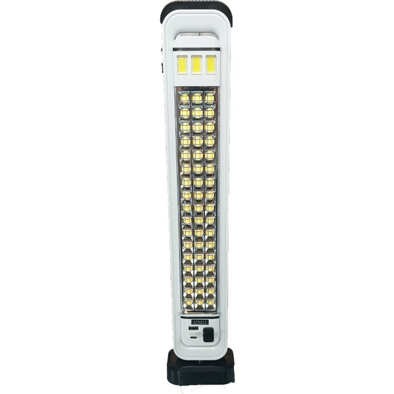 چراغ مهتابی اضطراری ۵۱ لامپ سولار دار مدل HEL-6889T