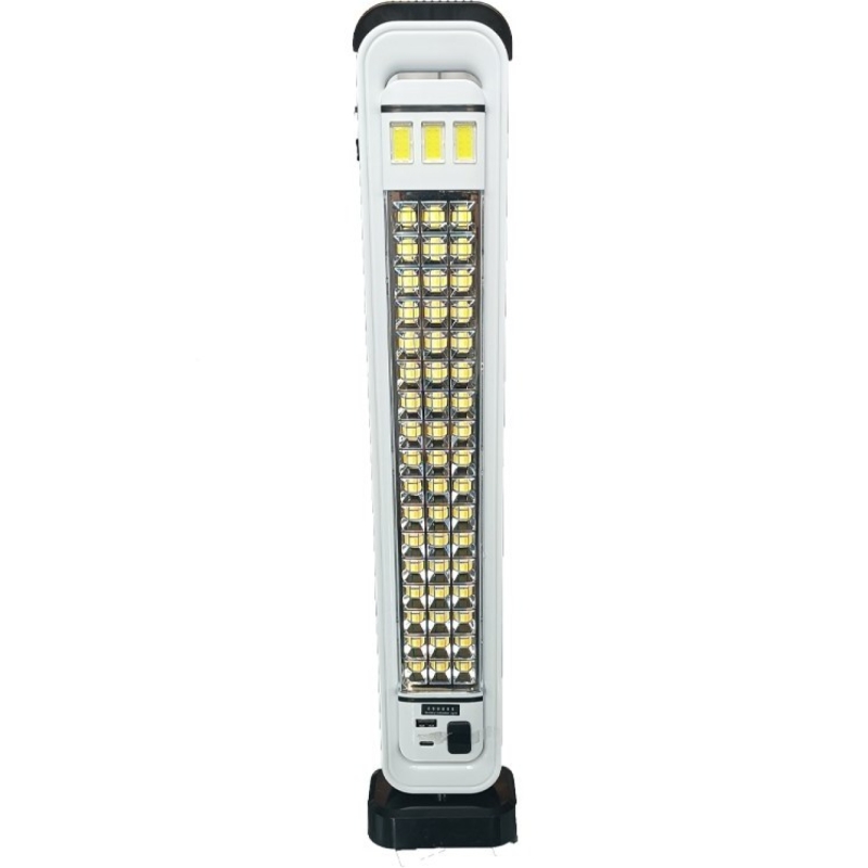 چراغ مهتابی اضطراری ۵۱ لامپ سولار دار مدل HEL-6889T