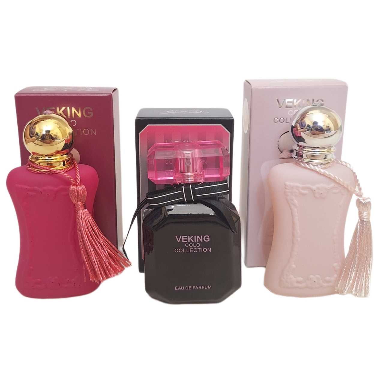 پک اقتصادی سه عددی عطر های زنانه ویکینگ کالکشن مدل مارلی دلینا , ویکتوریا سکرت بامبشل نیویورک, مارلی اوریانا حجم 25 میل