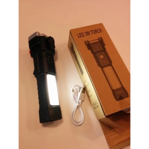 چراغ قوه اضطراری شارژی چند کاره مدل LED 3W TORCH