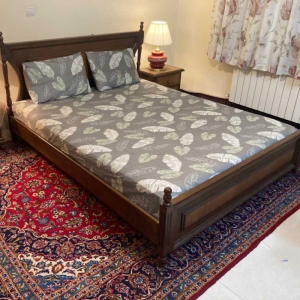 سرویس ملحفه مدل کشدار طرح سوسن ۲ نفره ۳ تیکه کد ۱۶۰