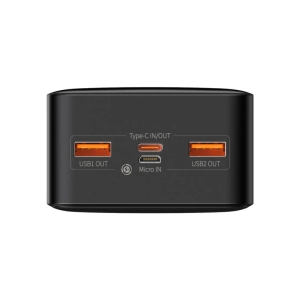 پاوربانک بیسوس مدل Bipow Digital display fast charge Display 20W black OE ظرفیت 30000 میلی آمپر ساعت
