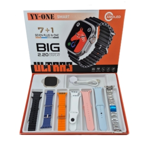 ساعت هوشمند الترا3 مدل YY-ONE با 7 بند متنوع رولکسی و سیلیکون