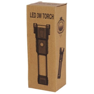 چراغ قوه اضطراری شارژی چند کاره مدل LED 3W TORCH