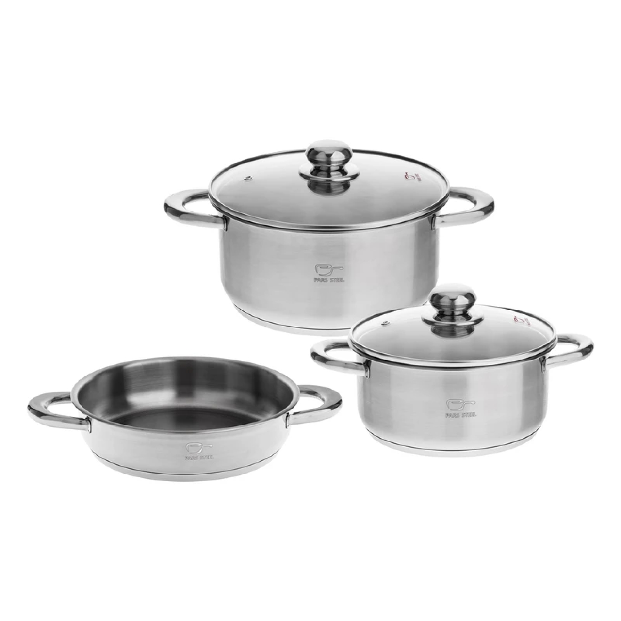 سرویس پخت و پز 5 پارچه پارس استیل مدل پارس