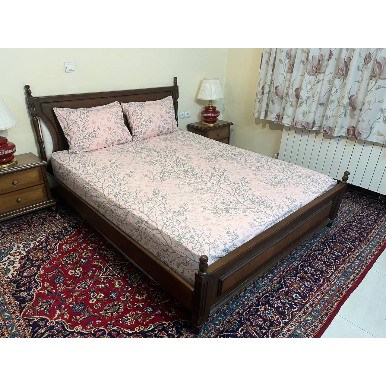 روتختی کشدار ترک طرح سروناز ۲ نفره ۳ تکه عرض ۱۶۰