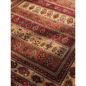 فرش ماشینی بزرگمهر کاشان طرح ۷۸۰۲۱ شرابی