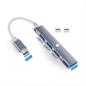 هاب 4 پورت USB-C هارمن مدل  OKAYES 4IN1 TYPE C