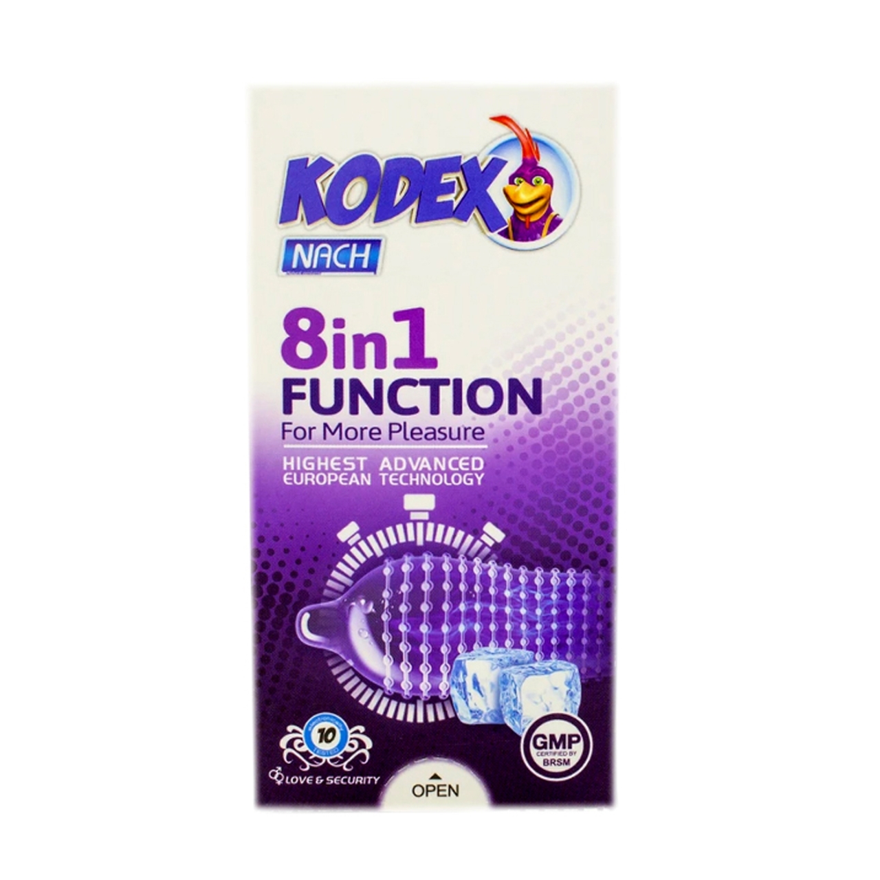 کاندوم  8 در 1 فانکشن کدکس بسته 10 عددی