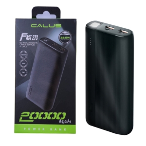 پاوربانک چراغ قوه دار کالوس ظرفیت 20000mah مدل FAST273 با قابلیت شارژ سریع 22/5W
